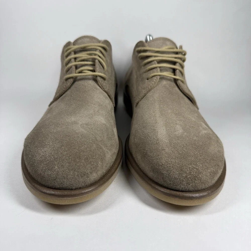 To Boot New York Men's Size 10‎ M Taupe Velvet Suede Asher Lace Up Oxford Shoe